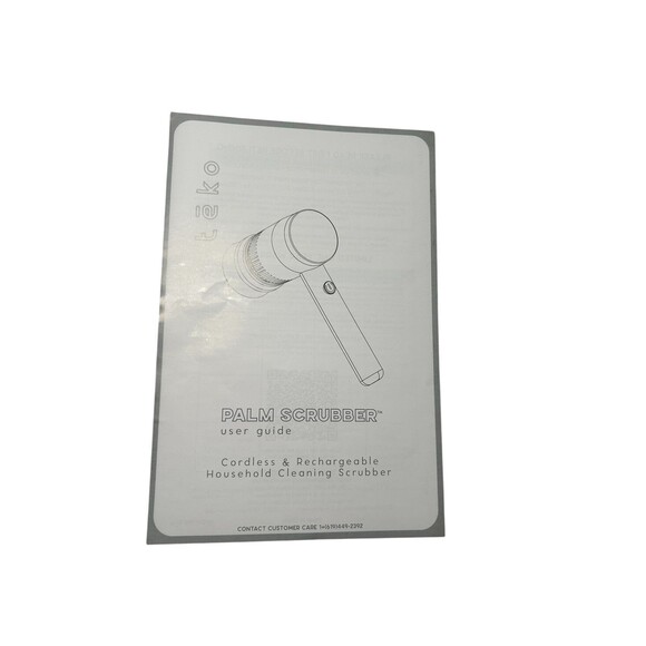 TEKO CORDLESS RECHARGEABLE PALM SCRUB BRUSH HANDHELD- NEW- FAST SHIPPING - Picture 4 of 6
